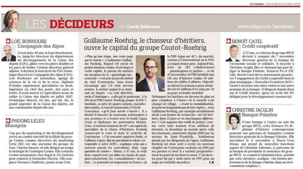 Actualités CoutotRoehrig